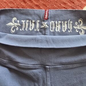 Hardtail  Le Fleur Yoga Pants Gray